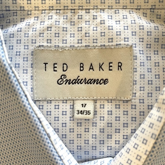 EUC, Ted Baker, Endurance, Beautiful blue and white, L/S button down, 17” 34/35 - Picture 2 of 10